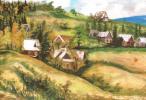 osada Ďuraškovia  v 80-tych rokoch očami maliara