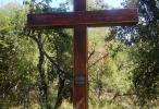 kríž, ktorý postavili deti Rudolfa a Alojzie Buchovej na pamiatku a z úcty k rodičom